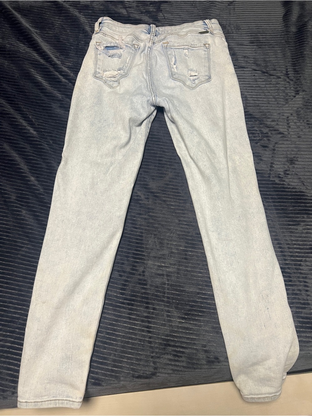 KanCan Light Gray Distressed Skinny Jeans